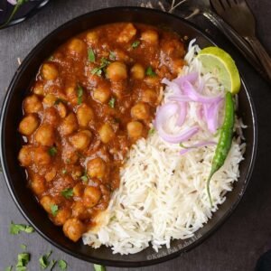 Chana Massala met Rijst.