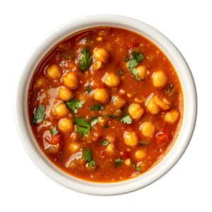 Chana Massala met Nan brood.