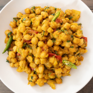 Chana Bhuna met Nan brood.