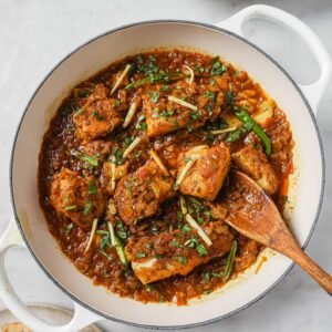 Fish Curry met Nan brood.