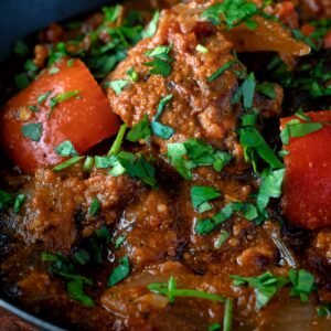 Lamb Jal-Ferizi met rijst.