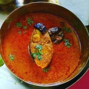 Fish Madras met Nan brood.