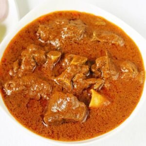Lamb Curry met rijst.